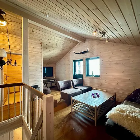 度假居 True Ski-in-out With Sauna & View At Hafjell *